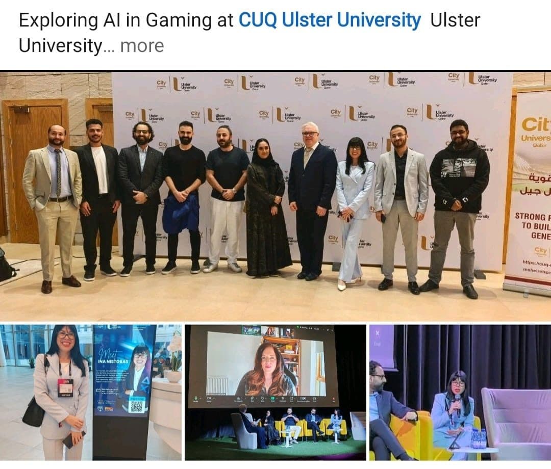 MagnaQore founder speaking on an AI expert panel about careers and AI in game development