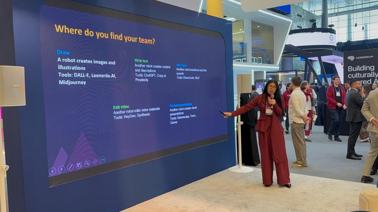 Delivering an AI workshop at Web Summit Qatar 2026 with Qatar Development Bank